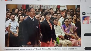 Asufii Christian Institute’s NSS Programme Officer Honoured with 'My Bharat NSS Award' New Delhi, October 2025:Ms. NG Mary Saza, Programme Officer of the National Service Scheme (NSS) from Asufii Christian Institute (ACI),Manipur, was awarded the 'My Bharat NSS Award' 2022–23. The award was received along with Dr. Daili Neli, Principal of ACI, from the Honourable President of India at a ceremony held at Rashtrapati Bhawan, New Delhi. Ms. Saza was recognized for her dedication, leadership, and co