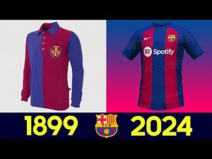 The Evolution of FC Barcelona Kit 23-24 | All FC Barcelona Football Jerseys in History 2023/24 2023