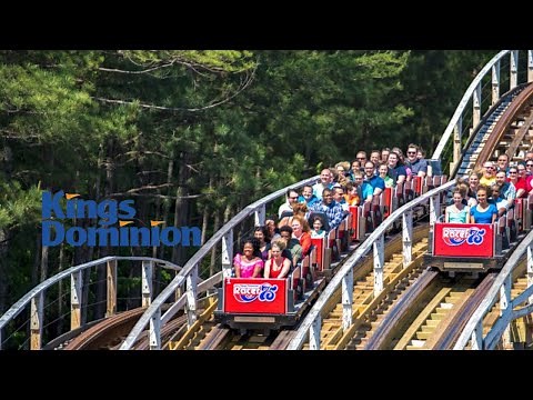 [4K] Racer75 Wooden Racing Coaster POV – Kings Dominion (No Talking)