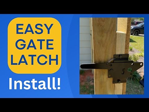 Easiest Way to Install a Wood Gate Latch | DIY Fence Gate Install Made Simple