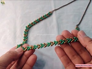 How to Make Seed Bead Necklace for Beginners _ Step by Step | Wedding Decoration Ideas