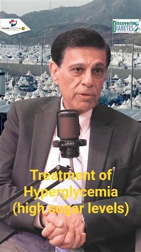 Treatment of hyperglycemia. High sugar levels Treatment