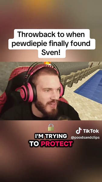 PewDiePie Finds Sven in Hilarious Minecraft Throwback