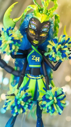 34K views · 165 reactions | Making cheerleader's pompoms for a Monster High doll. Full tutorial in our latest video on yt of making Scorpio, the alien cheerleader! ♏️ Testing if key words work better than hashtags Zodiac astrology repaint ooak restoration crafting diy easy crafts Enchanterium | Enchanterium | Facebook