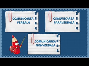 COMUNICAREA VERBALĂ, PARAVERBALĂ și NONVERBALĂ