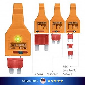 CARAX Fuse Tool for Car - Tester Puller Fuse Removal Tool for Mini/Standard/Micro2/Low Profile/Maxi Blade Fuse