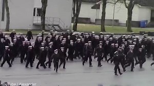 Don't believe me just watch: Navy perform Uptown Funk flash mob