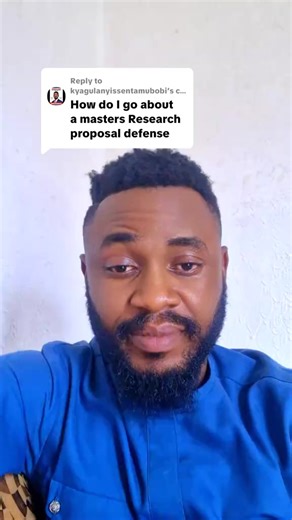 Preparing for a Research Proposal Defense