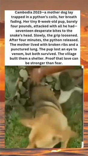 Puppy vs Python: A Love That Saved a Life