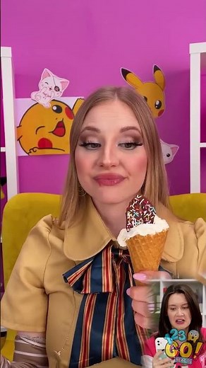 M3GAN's Chocolate Lip Adventure! 🍫👄 | 123GO! Reacts #shorts