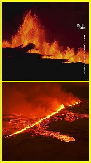 Stunning Volcanic Eruption in Iceland