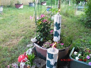 Gartenfackeln aus Beton ganz schnell und einfach selbst gemacht