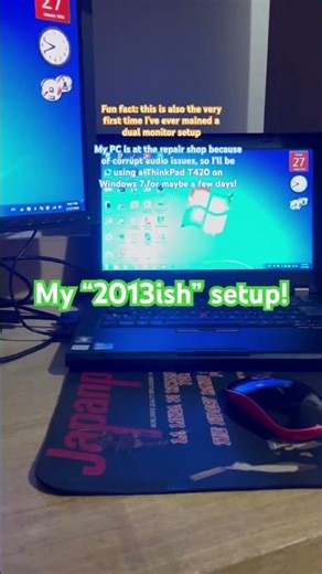 Windows 7 AND VGA in the big 2026 ❤️🌹 #windows7 #oldtech #rock #shorts