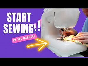 Start sewing in less than 6 minutes with this sewing machine