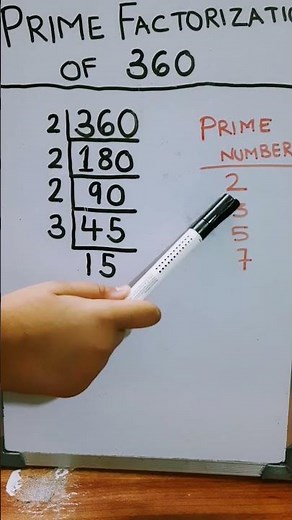 Prime Factorization of 360