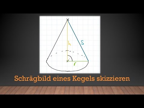 Körper - Schrägbild eines Kegels skizzieren | Mathe einfach erklärt!