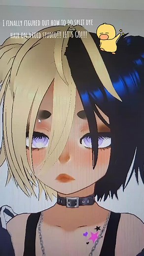 Split Dye Hair Tutorial in VRoid Studio