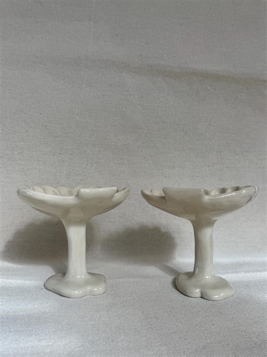 Handmade Ceramic Shell Pedestal Dish, Small Serving Bowl, Sculptural Dish, Minimal Coastal Tableware, Scallop Ceramic Coupe - Etsy