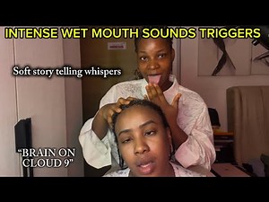 ASMR❗️INTENSE FAKE SPIT PAINT,TINGLY WET MOUTH SOUNDS, ULTIMATE WHISPERING FOR SUBTLE DEEP SLEEP