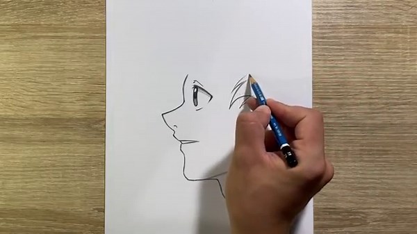 Comment dessiner un visage de profil | Tutoriel facile pour dessiner un garçon anime étape par étape