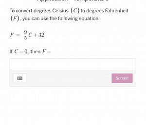 To convert degrees Celsius (C) to degrees Fahrenheit (F), you c... | Filo