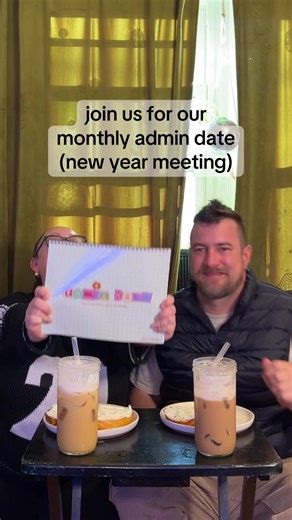 monthly admin date NEW YEAR edition ✨ using my NEW Admin Date Planner ✨ we set goals for the year and a support structure to help us reach those goals. 2026 is gonna be a good year ! also bagels are from Sincerely Bagel which is the best bagel I’ve had in PDX to date. I get the kimchi cheddar with scallion cream cheese 🥯 . . . #TikTokCreatorSearchInsightsIncentive