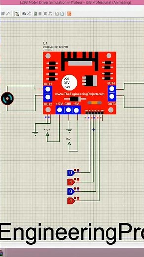 L298 Motor Driver Library for Proteus