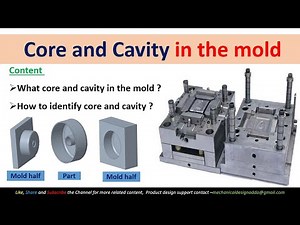 V17- Core and cavity of mold | How to identify core and cavity easily | mold
