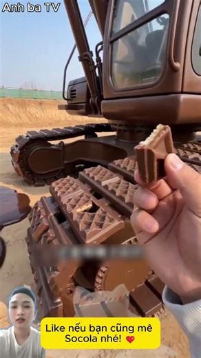 Sẽ ra sao nếu Máy Xúc làm bằng SOCOLA khổng lồ? 🚜🍫😱 #shorts #aiart #funny