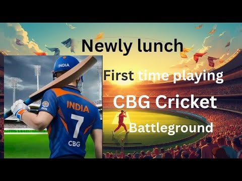 First time playing a newly lunch game CBG cricket battleground game🙂🙂 made in unreal engine 😮