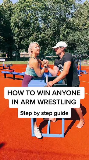 Step by step guide: to win anyone in arm wrestling #armwrestling #armwrestlingg #strongwomen #armwrestlingtechnique #howtowin #armwrestlingchallenge #fitness