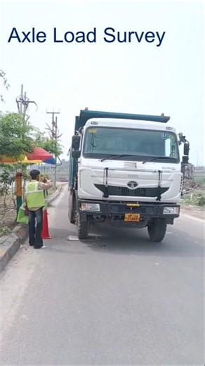 axle load survey on a highway #morth #shorts #shortvideo #roads