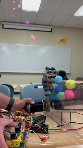 FRC Team 3255 SPHS SuperNURDs on Instagram: "Automatic ping pong ball shooter robot! Testing our new student teaching projects. We are a high school FIRST Robotics Competition (FRC) team based out of San Diego CA. Our competition robots are designed built and manufactured in roughly 6 weeks! #frc #firstrobotics #firstroboticscompetition #firstinca #highschool #robotics #robot #stem #engineering #technology #software #automation #fabrication #explorepage #fyp #foryou"