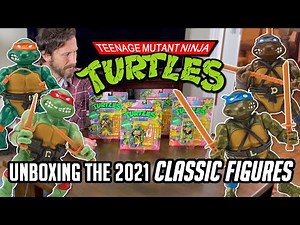 Unboxing the TMNT Classic Figures (2021 Reissues)