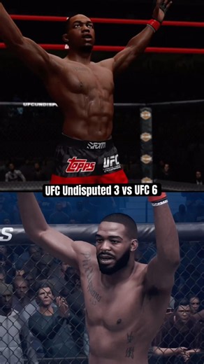UFC 6 vs UFC Undisputed 3 😳 #ufc #ufc6 #knockout #gaming #fyp