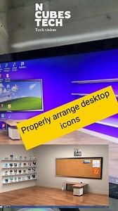 46K views · 485 reactions | Desktop icon arrangement #computerdesktoparrangement #desktopsetup #workstationinspiration #deskorganization #productivityhacks #workspacegoals #officeorganization #officeinspo #workfromhome #digitalworkspace #techsetup #deskdecor #computersetup #officeaesthetics #homeofficeinspiration #workspacestyling #organizedworkstation #deskgoals #computerstation #desktoparrangement #organizedworkspace #instagram #instagramreels #viralreels #trending | N³ | Facebook