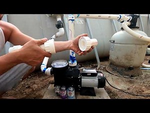 How to Plumb a Pool Pump without Inner Threads, using PVC. Demonstrating on Anbull Pump