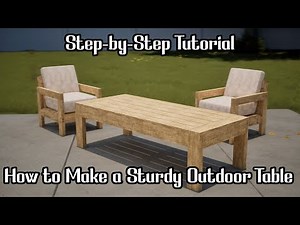 Build an Outdoor Coffee Table for Your Patio – Easy DIY Project
