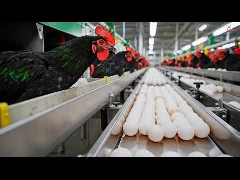 Minorca Hen Modern Poultry Factory Egg to Meat Processing + Farm to Table Journey