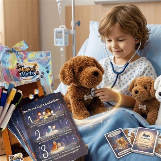 Brave Light Add-on | Magical Mutts Cancer Expansion | Stethoscope + Cards | Veteran-owned Rescue - Etsy