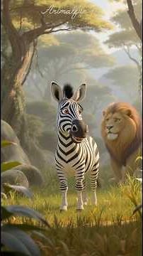 Lion Attacks Zebra | Intense Lion Chase in the Wild | Real Hunting Footage #LionAttack