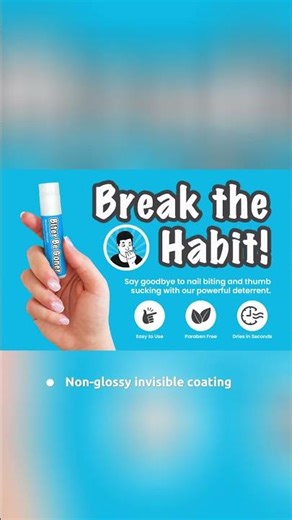 Kids & Adults Can Finally Stop Nail Biting Easily! #nailcare #shorts
