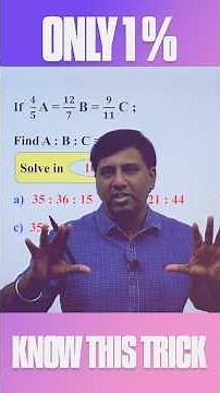 Ratio and Proportion tricks u must know