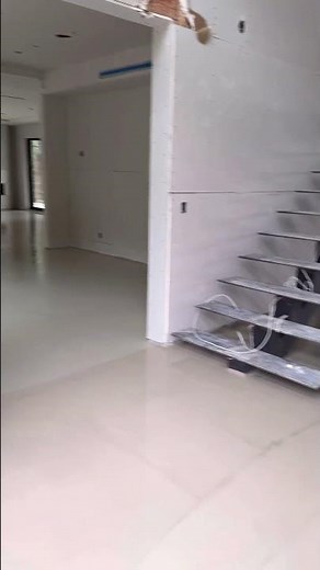 Leveled floor with string-lines and gypsum product