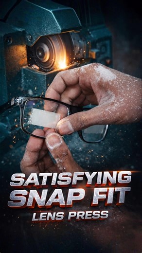 How To Fit Lens In Frame Manually | Satisfying Snap Fit in Frame #diy #satisfying