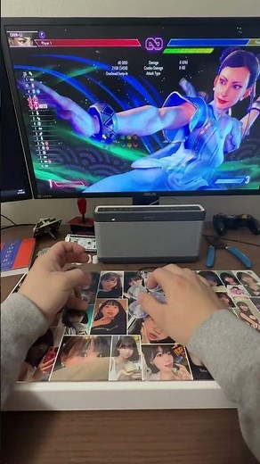 CHUN LI FIREBALL COMBO HANDCAM #streetfighter #sf6 #sf6chunli #fgc #handcam #arcadestick #スト6