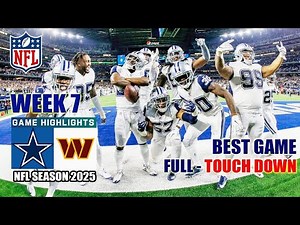 Dallas Cowboys vs Washington Commanders GAME Highlights NFL Highlights 2025