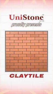 UniStone Claytile for Exterior Cladding #unistone #claytile