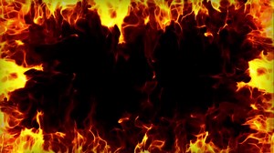 fire frame loop effect, Burning Background with fire, Abstract background seamless loop fire burn flame energy. 4K