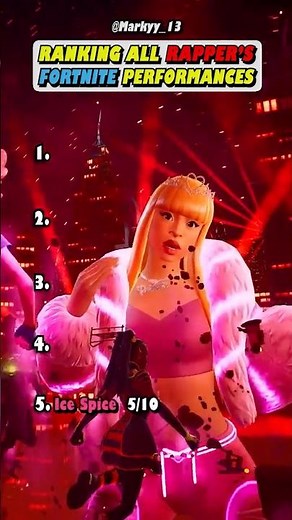 Every Rap FORTNITE Concert